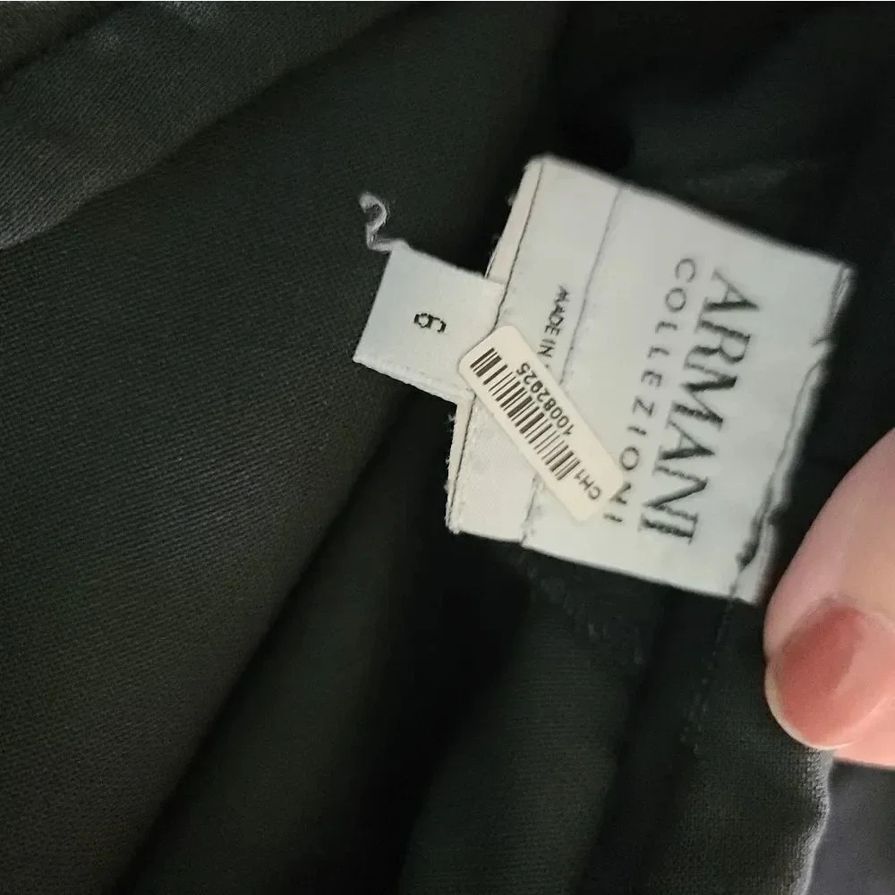Armani Collezioni | Charcoal Black Dress Pants Sz 6 - Picture 2 of 5